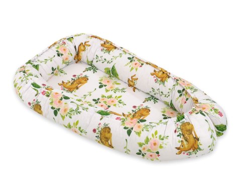 Bobono Kokon niemowlęcy dwustronny kojec otulacz Premium BOBONO - w lesie