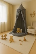 My Sweet Baby Baldachim wiszący bawełniany do pokoju dziecięcego - antracyt