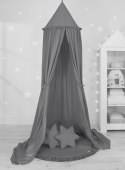 My Sweet Baby Baldachim wiszący bawełniany do pokoju dziecięcego - antracyt