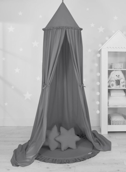 My Sweet Baby Baldachim wiszący bawełniany do pokoju dziecięcego - antracyt