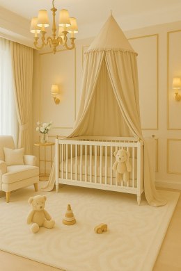 My Sweet Baby Baldachim wiszący bawełniany do pokoju dziecięcego - beżowy