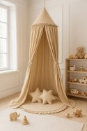 My Sweet Baby Baldachim wiszący bawełniany do pokoju dziecięcego - beżowy