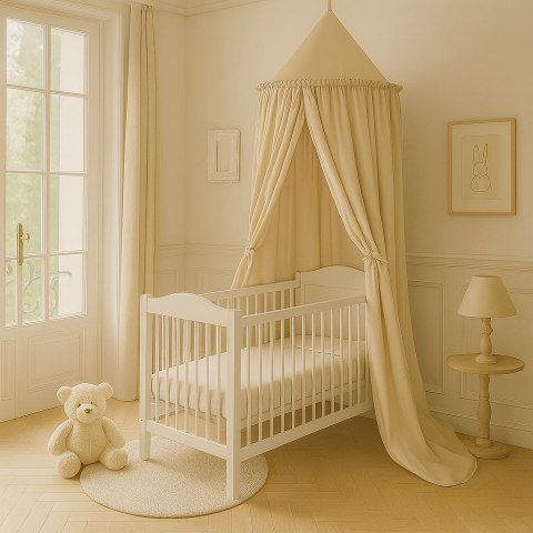 My Sweet Baby Baldachim wiszący bawełniany do pokoju dziecięcego - beżowy