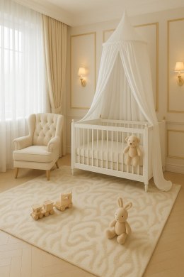 My Sweet Baby Baldachim wiszący bawełniany do pokoju dziecięcego - biały