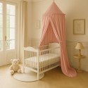My Sweet Baby Baldachim wiszący bawełniany do pokoju dziecięcego - brudny róż