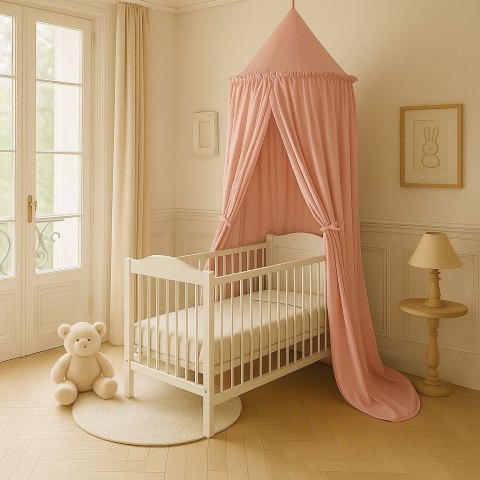 My Sweet Baby Baldachim wiszący bawełniany do pokoju dziecięcego - brudny róż