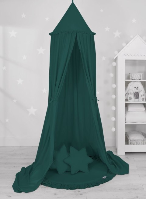 My Sweet Baby Baldachim wiszący bawełniany do pokoju dziecięcego - butelkowa zieleń