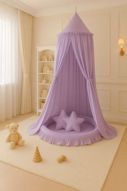 My Sweet Baby Baldachim wiszący bawełniany do pokoju dziecięcego - fioletowy