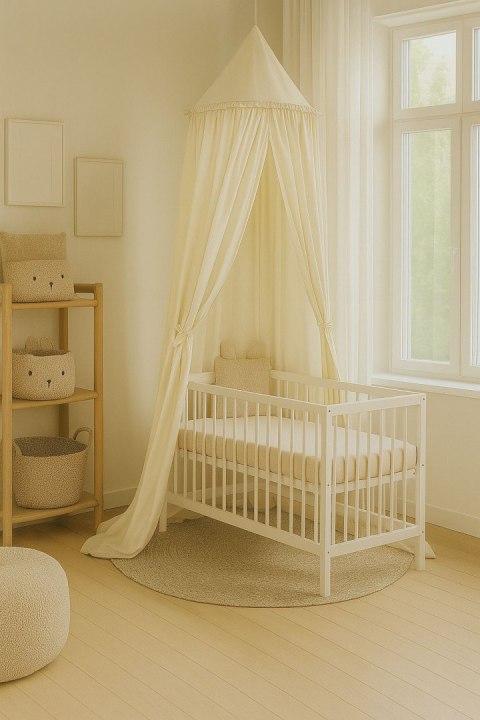 My Sweet Baby Baldachim wiszący bawełniany do pokoju dziecięcego - kremowy