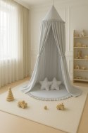 My Sweet Baby Baldachim wiszący bawełniany do pokoju dziecięcego - szary