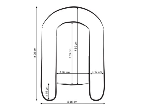 My Sweet Baby Kokon niemowlęcy dwustronny kojec otulacz Premium MY SWEET BABY- antracyt