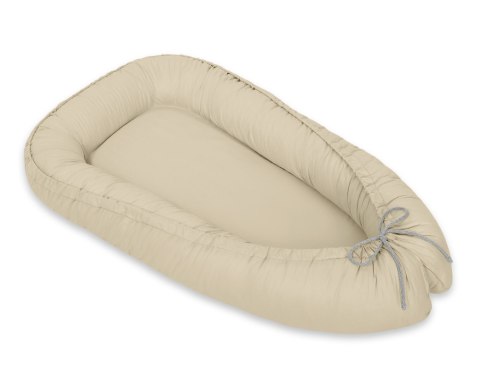 My Sweet Baby Kokon niemowlęcy dwustronny kojec otulacz Premium MY SWEET BABY- beżowy