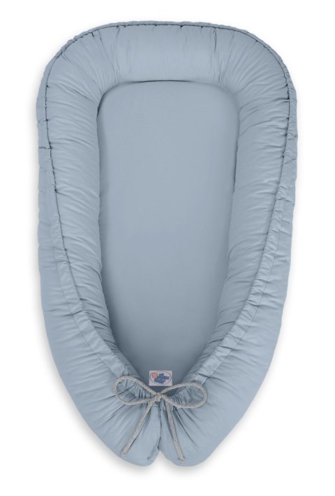 My Sweet Baby Kokon niemowlęcy dwustronny kojec otulacz Premium MY SWEET BABY- brudny niebieski