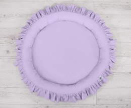 My Sweet Baby Zestaw: baldachim wiszący do pokoju dziecięcego bawełniany i gniazdko z falbanką - fioletowy