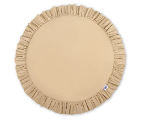 My Sweet Baby Zestaw: baldachim wiszący do pokoju dziecięcego bawełniany i mata z falbanką - beżowy