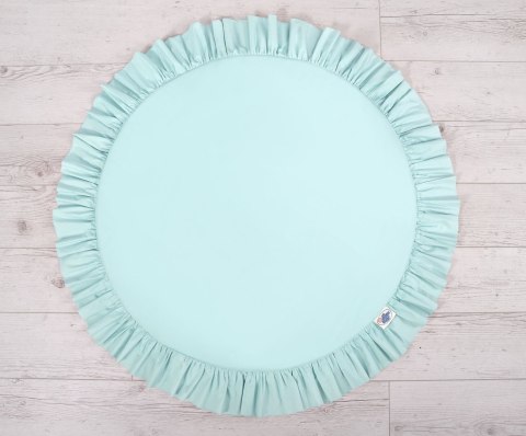 My Sweet Baby Zestaw: baldachim wiszący do pokoju dziecięcego bawełniany i mata z falbanką - jasna mięta