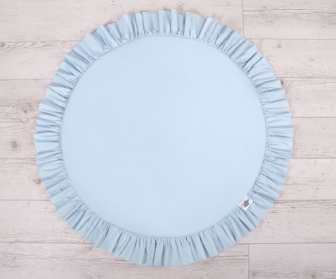 My Sweet Baby Zestaw: baldachim wiszący do pokoju dziecięcego bawełniany i mata z falbanką - niebieski