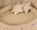 My Sweet Baby Zestaw: baldachim wiszący do pokoju dziecięcego, gniazdko z falbanką, poduszki - beżowy