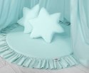 My Sweet Baby Zestaw: baldachim wiszący do pokoju dziecięcego, mata z falbanką, poduszki - jasna mięta
