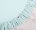 My Sweet Baby Zestaw: baldachim wiszący do pokoju dziecięcego, mata z falbanką, poduszki - jasna mięta
