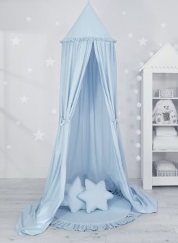 My Sweet Baby Zestaw: baldachim wiszący do pokoju dziecięcego, mata z falbanką, poduszki - niebieski