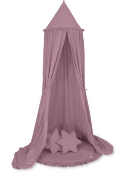 My Sweet Baby Zestaw: baldachim wiszący do pokoju dziecięcego, mata z falbanką, poduszki - róż retro