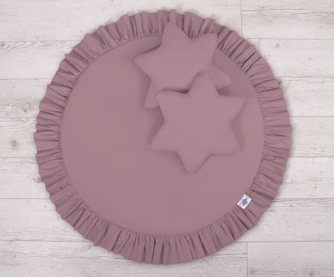 My Sweet Baby Zestaw: baldachim wiszący do pokoju dziecięcego, mata z falbanką, poduszki - róż retro