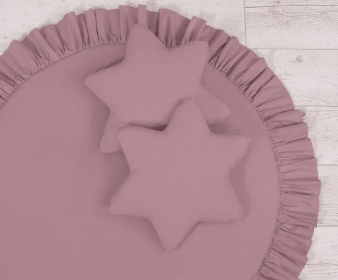 My Sweet Baby Zestaw: baldachim wiszący do pokoju dziecięcego, mata z falbanką, poduszki - róż retro