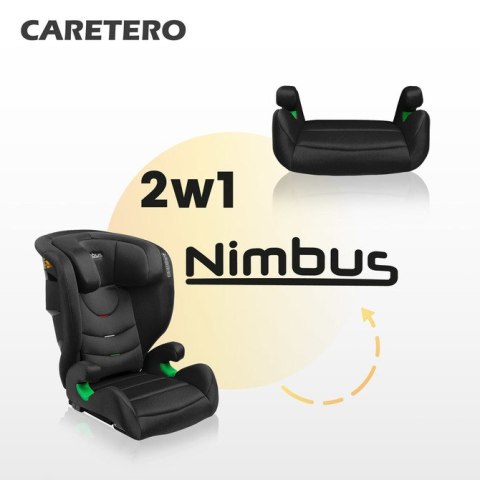 CARETERO FOTELIK NIMBUS I-SIZE 4-12 BLACK (100-150cm)