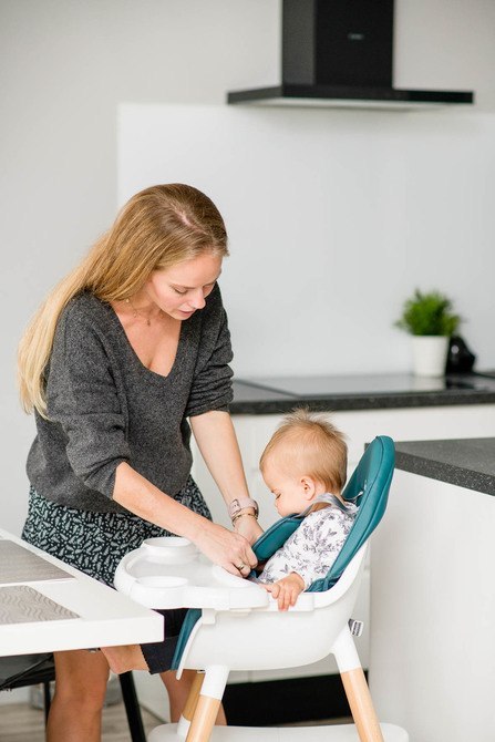 CARETERO KRZESEŁKO DO KARMIENIA TUVA DARK GREEN