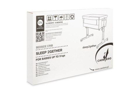CARETERO ŁÓŻECZKO SLEEP2GETHER GRAPHITE