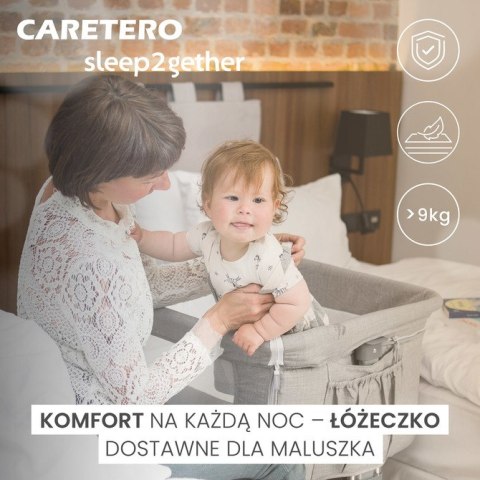 CARETERO ŁÓŻECZKO SLEEP2GETHER GREY