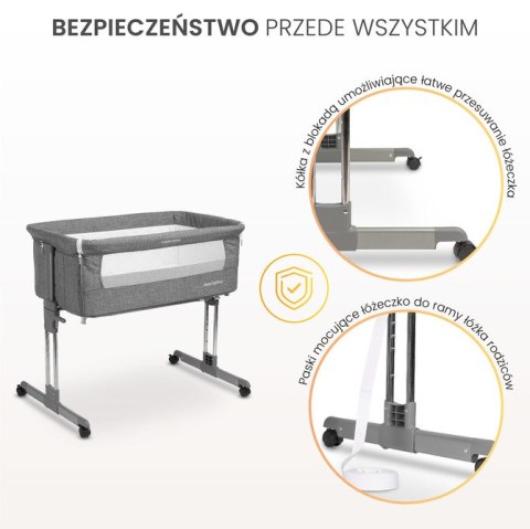 CARETERO ŁÓŻECZKO SLEEP2GETHER GREY