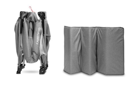 CARETERO ŁÓŻECZKO TURYSTYCZNE ESTI Z OPUSZCZANYM BOKIEM GRAPHITE