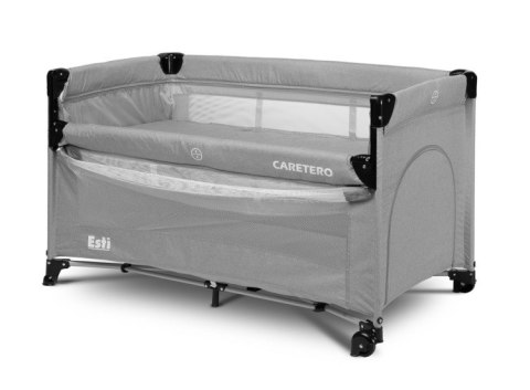 CARETERO ŁÓŻECZKO TURYSTYCZNE ESTI Z OPUSZCZANYM BOKIEM GREY