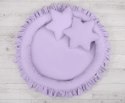 My Sweet Baby Zestaw: baldachim wiszący do pokoju dziecięcego, gniazdko z falbanką, poduszki - fioletowy