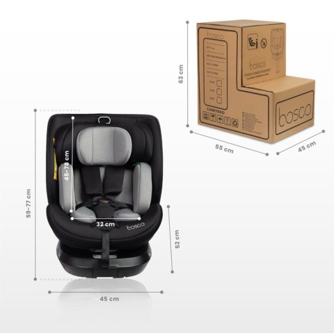 CARETERO FOTELIK BOSCO I-SIZE BLUE (40-150)