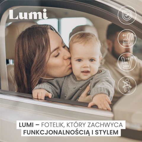 CARETERO FOTELIK LUMI I-SIZE DARK GREY (40-150)
