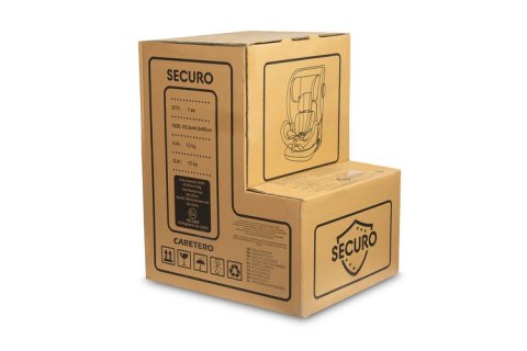 CARETERO FOTELIK SECURO I-SIZE BURGUNDY (40-150)