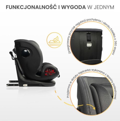 CARETERO FOTELIK SECURO I-SIZE LIGHT GREY (40-150)