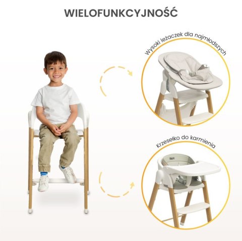 CARETERO KRZESEŁKO DO KARMIENIA 3W1 TRIPLO BEIGE