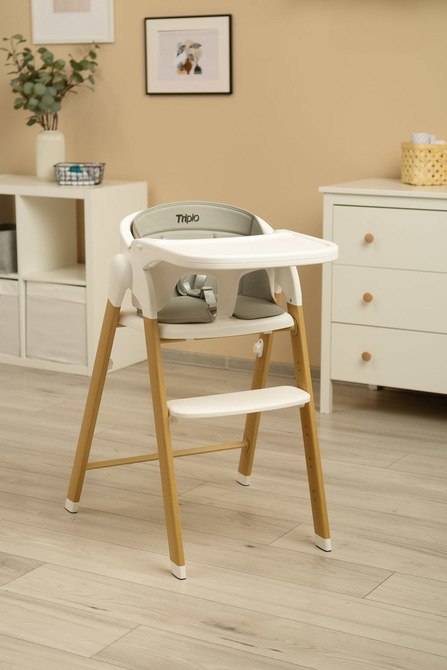 CARETERO KRZESEŁKO DO KARMIENIA 3W1 TRIPLO GREY