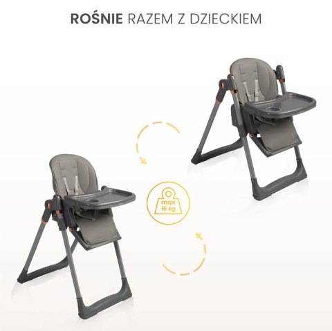 CARETERO KRZESEŁKO DO KARMIENIA VARS GREY