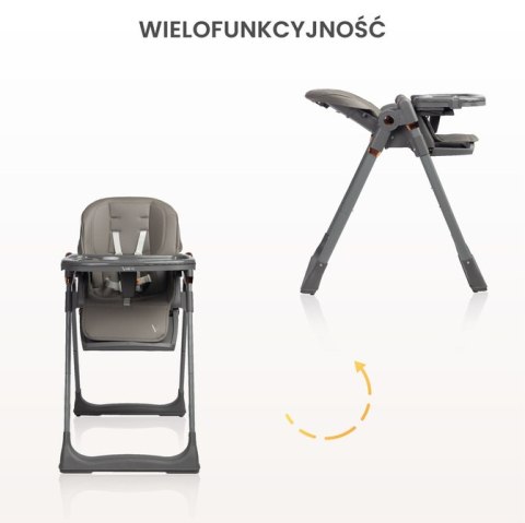CARETERO KRZESEŁKO DO KARMIENIA VARS GREY