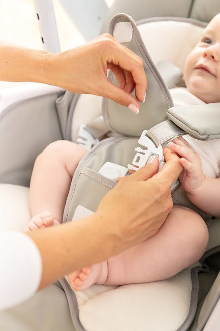 CARETERO KRZESEŁKO + HUŚTAWKA INDIGO BLACK NAVY