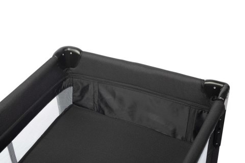 CARETERO ŁÓŻECZKO TURYSTYCZNE ESTI Z OPUSZCZANYM BOKIEM BLACK