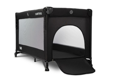 CARETERO ŁÓŻECZKO TURYSTYCZNE ESTI Z OPUSZCZANYM BOKIEM BLACK