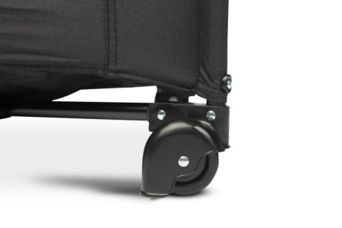 CARETERO ŁÓŻECZKO TURYSTYCZNE ESTI Z OPUSZCZANYM BOKIEM BLACK