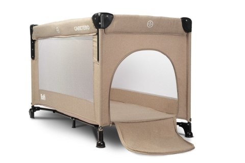 CARETERO ŁÓŻECZKO TURYSTYCZNE ESTI Z OPUSZCZANYM BOKIEM BROWN