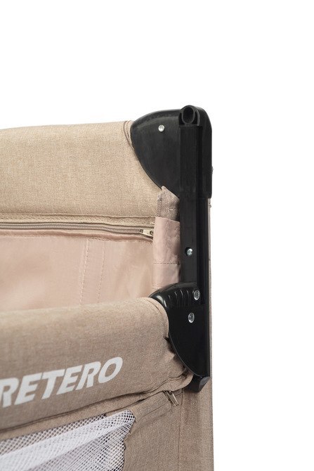 CARETERO ŁÓŻECZKO TURYSTYCZNE ESTI Z OPUSZCZANYM BOKIEM BROWN